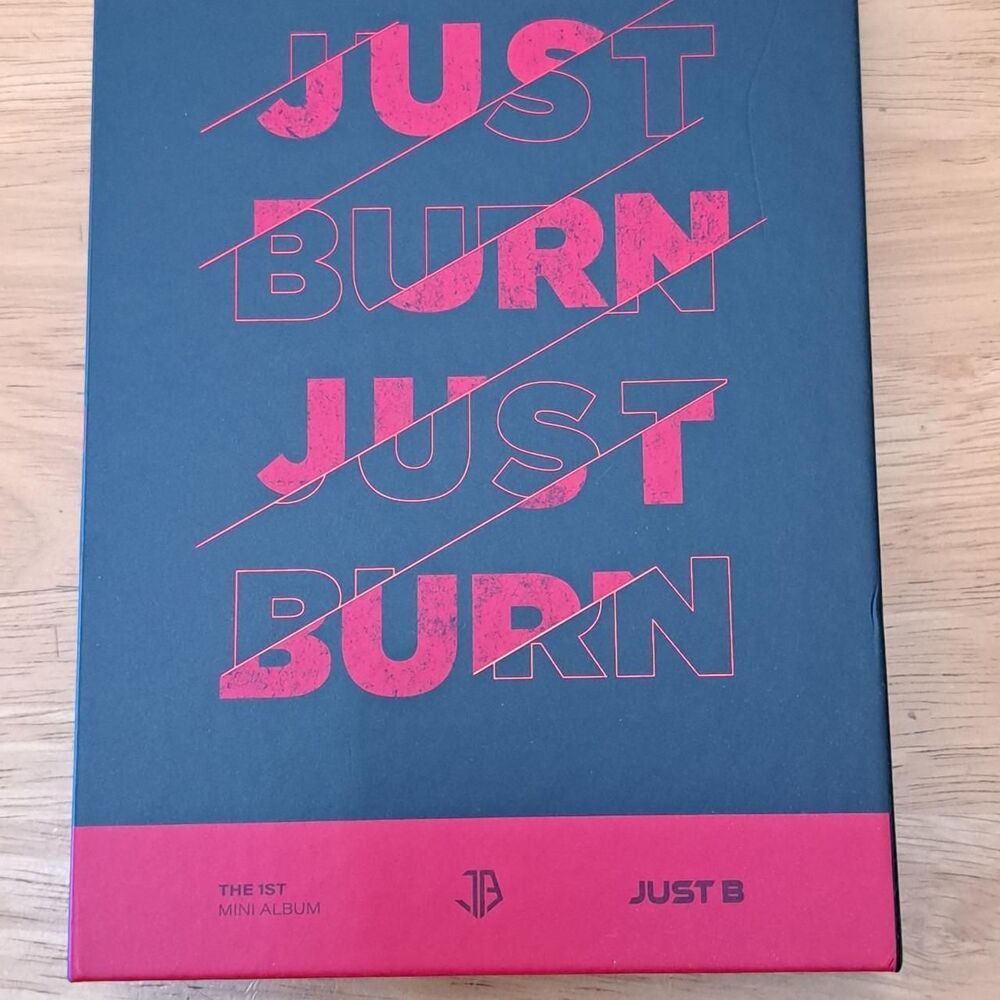 JUST B Debut Album CD Box Set Just Burn Kpop K-pop with Photo Book